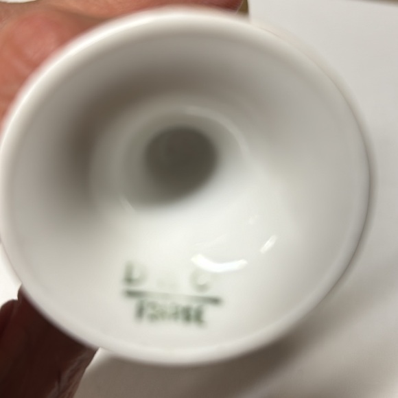 D&C Limoges Bud Vase Handpainted Purple Flowers Delinieres & Co. 5.75” tall - Picture 6 of 6